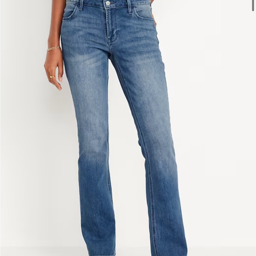 Old Navy Women’s Curvy Boot Cut Low Rise Blue Jeans Size 10